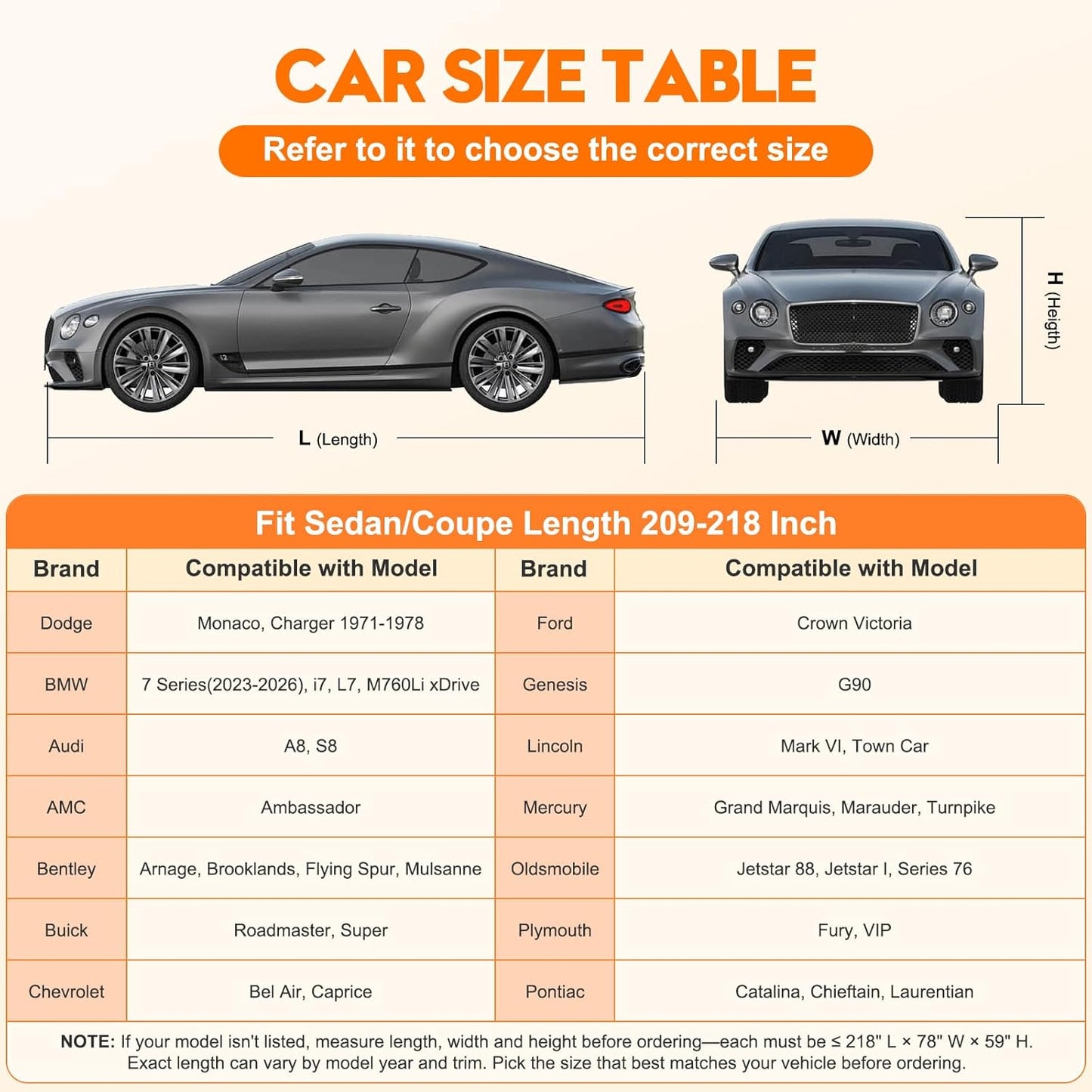 Patented Fully Enclosed Car Cover Waterproof All Weather 2-in-1 for Chevrolet/Chevy Corvette,Honda Civic,Toyota Corolla Automobiles Universal Fit Sedan/Coupe/Cabrio Length 178-185 Inch Exterior Covers