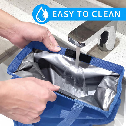 Homelove Car Trash Can, Leak-Proof Waterproof Trash Bin Collapsible Portable Auto Garbage Bag Large Capacity Trashcan Storage Bag Multipurpose Car Organizer Hanging (Black)