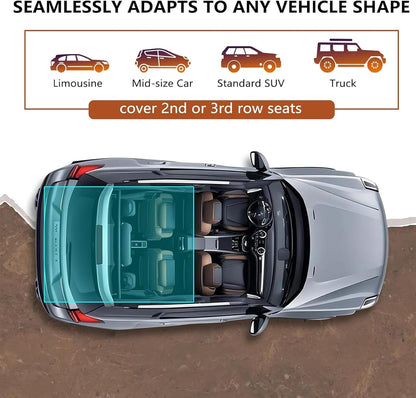 fidozen Universal Cargo Liner for SUV – Waterproof Dog Trunk Mat, Non-Slip Back Seat Protector, Car Bed Cover, Pet Barrier, Rear Liner Accessories for Trucks & Sedans, Universal Fit Trunk Cover