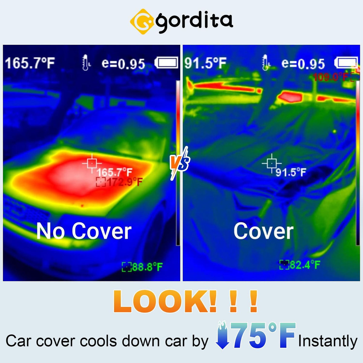 Car Cover, SUV Waterproof Car Covers for Automobiles All Weather Season UV Hail Protection Snowproof Full Car Cover, Outdoor Full Cover Universal Fit SUV Up to 190’’