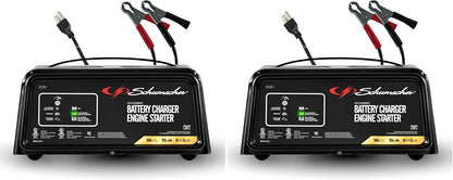 Schumacher Electric 50A 12V Car Battery Charger, Engine Starter & Maintainer - Fully Automatic Battery Charger for Cars, Trucks & RVs - 6A Charge/ 2A Maintain & 10A Boost Modes - SC1361
