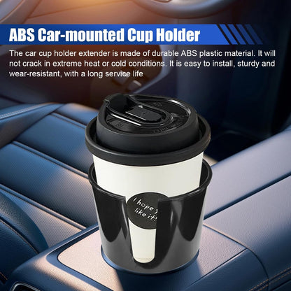 2-in-1 Car Cup Holder Extender, Automotive Drink Holder Adapter with Base, Multifunctional Vehicle Cup Holders Insert for Beverages, Snacks, Bottles, Phone Storage (1PC)