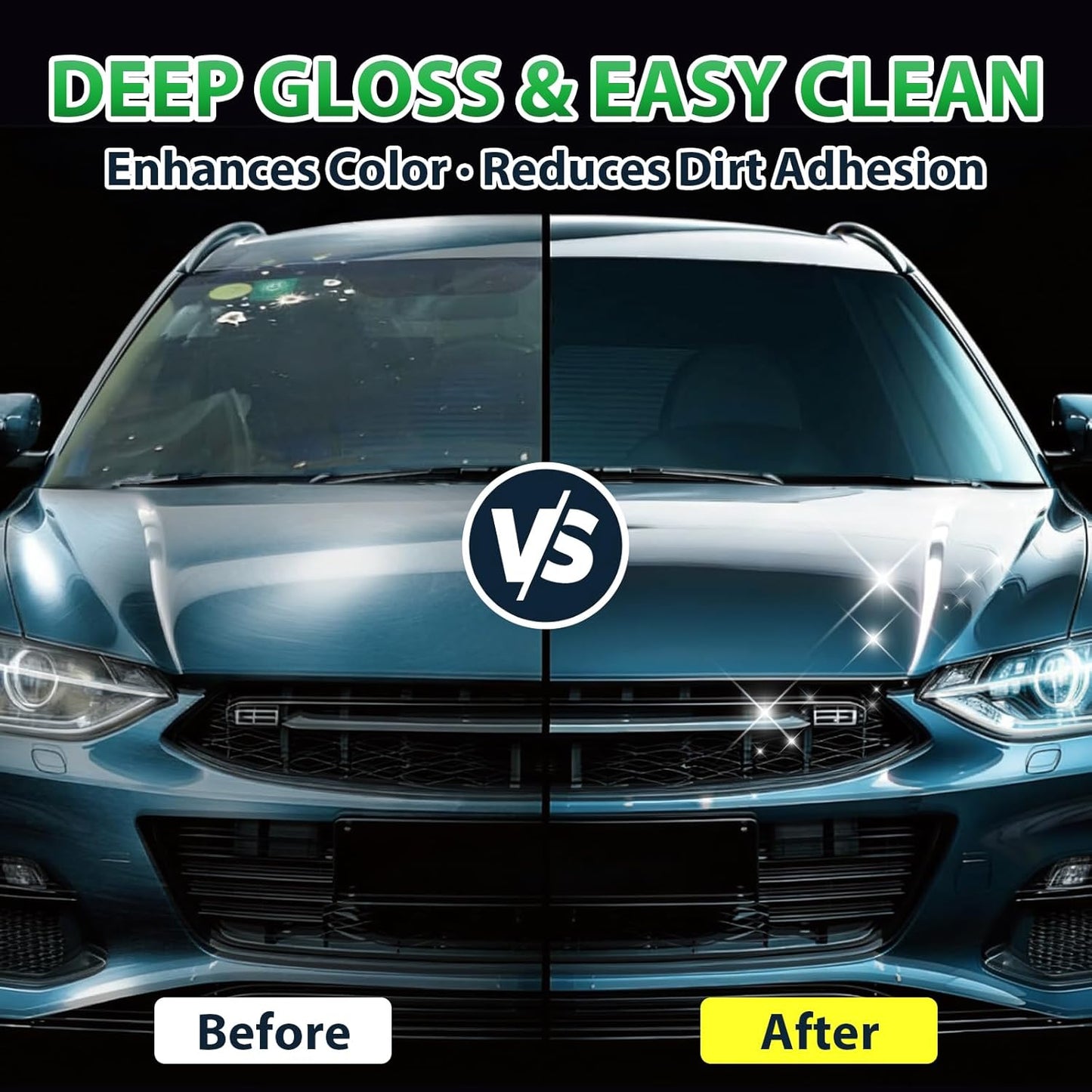 Ceramic Spray Coating 6.8oz – Hydrophobic Car Paint Sealant – Spray on & Wipe off – No White Residue – Safe on Paint Glass Trim Wheels – Includes Microfiber Towel