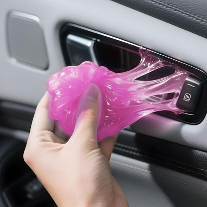 Car Cleaning Gel,Reusable Car Cleaning Putty for Interior Detailing, Car Cleaning Supplies, Auto Detailing Tools, Car Slime for Dust Removal, Car Accessories Interior, Car Cleaning Kit(Purple, 0.8 OZ)
