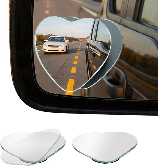 JOYTUTUS Blind Spot Mirror 2 Pack HD Frameless Convex Glass for Wide Angle View and Safer Lane Changing Compatible with Cars SUVs Trucks RVs Easy Stick On & Long Lasting Durability