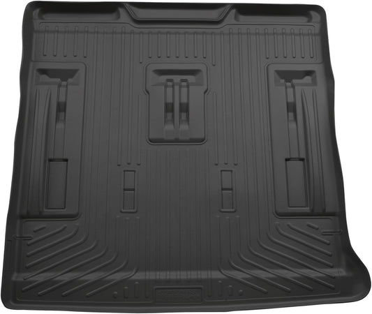 Husky Liners Weatherbeater Floor Mats | Fits 2007-2014 Cadillac Escalade, Chevrolet Tahoe & GMC Yukon | Front & 2nd Row, 3-pc Black - 98251