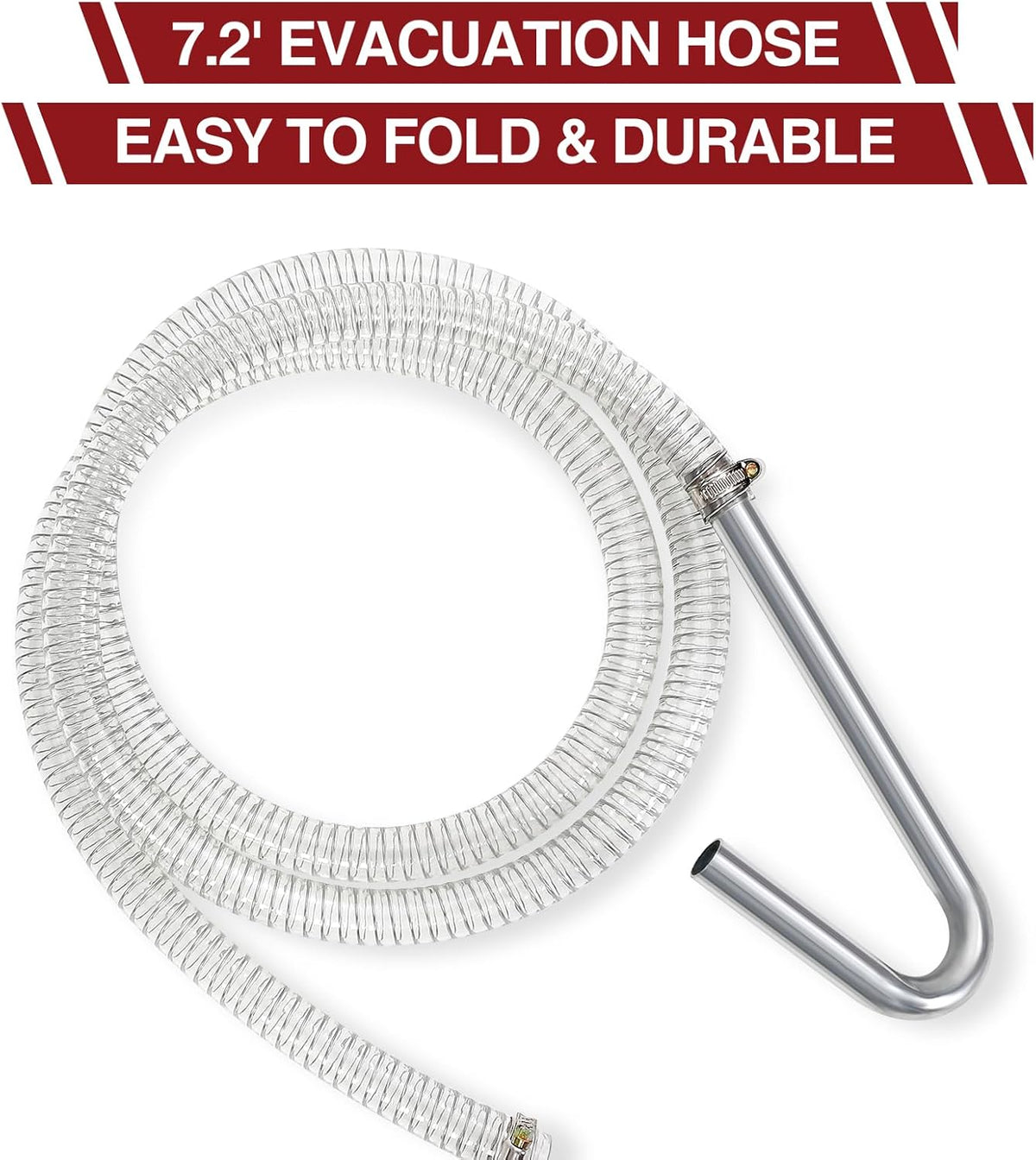 KYBOLT 15 Gallon Oil Drain Pan with Pump & 8 Ft Hose, T Folding Handle & Low Profile Rolling Oil Drain Cart for Truck Cars SUVs, Metal, White