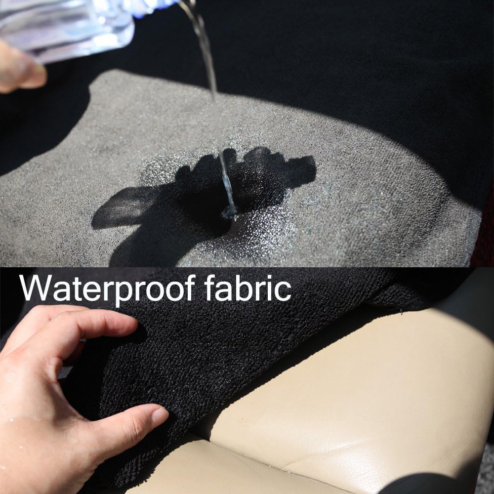 Waterproof Sweating Car Seat Cover for Post Gym Workout, Running, Swimming, Beach and Hiking, Universal Fit Non-Slip Towel Bucket Seat Protector for Cars SUV Trucks, Machine Washable (Grey)