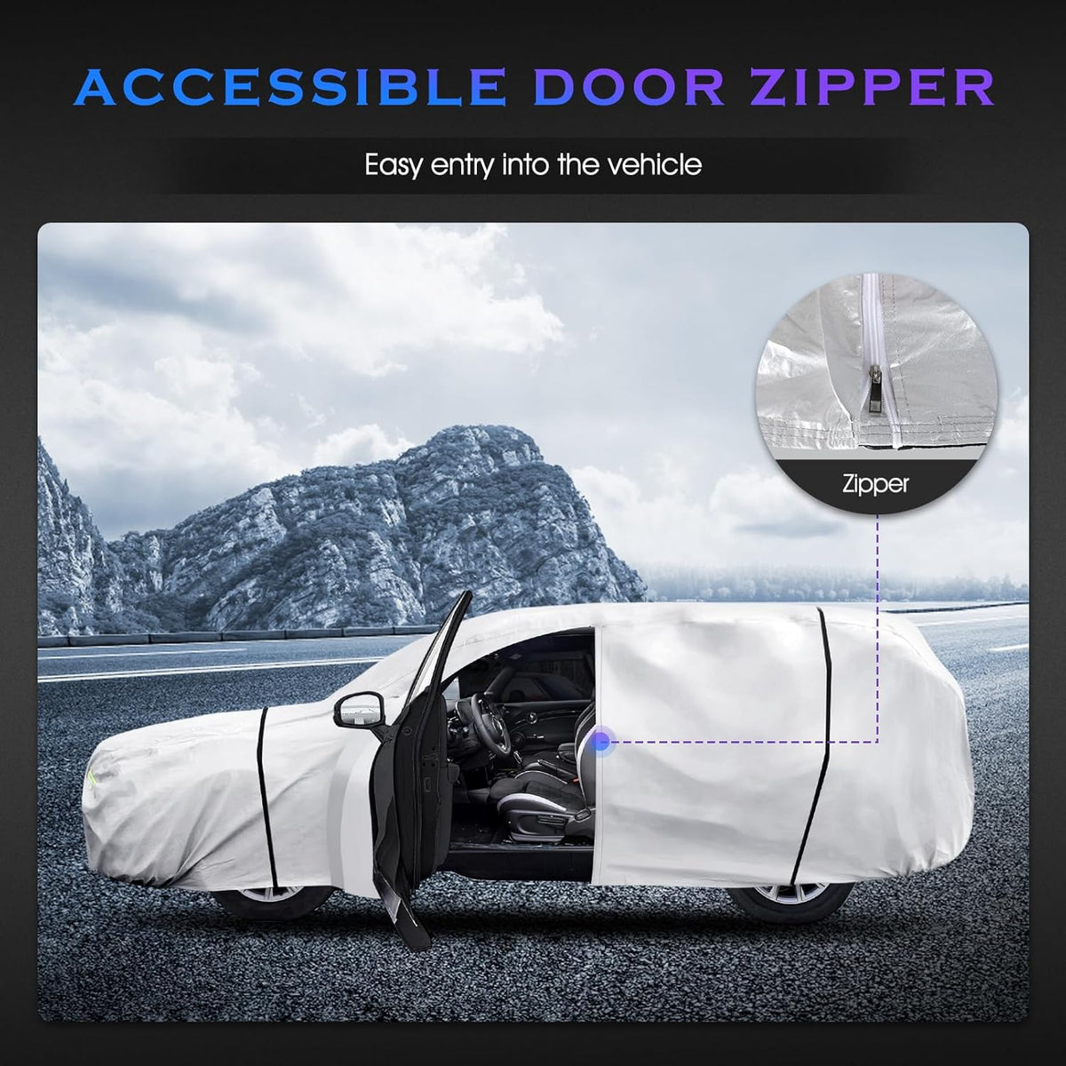 Car Cover Custom Fit for Honda CRV 1997-2025,Toyota RAV4 1996-2025, 6 Layers Truck Cover Waterproof All Weather for Automobiles,Outdoor Full Exterior Cover,Rain, Sun, Wind Protection,Black