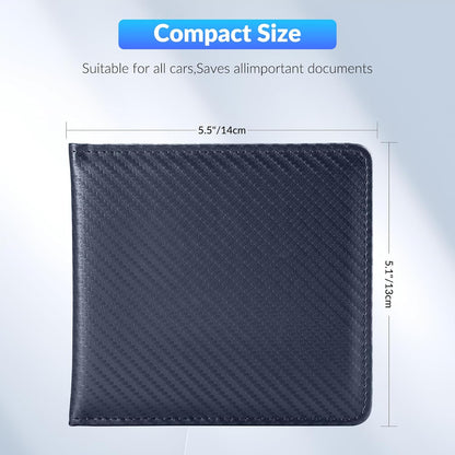 Car Registration and Insurance Card Holder，Vehicle Glove Box Car Organizer，Accessories Case for Storing Driving Licences, Cards, Documents
