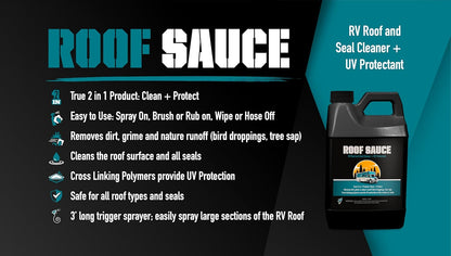 Bling Sauce Bug Sauce, pH Neutral Bug and Tar Remover Plus Cleaner for RVs, 64 oz.