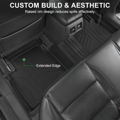 Floor Mats for 2026 2019-2025 Nissan Altima, TPE All Weather Durable Floor Liners Door Sill Guards for Nissan Altima Accessories