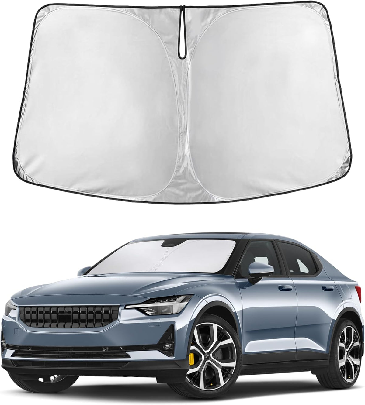 EcoNour Car Windshield Sun Shade | 2025 Upgraded Innovative No-Light-Pass Technology for Maximum Coverage | Foldable Sun Shade Keeps Your Vehicle Cool | Must-Have Car Accessories | Small (59" x 29") - Colors B