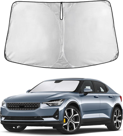 EcoNour Car Windshield Sun Shade | 2025 Upgraded Innovative No-Light-Pass Technology for Maximum Coverage | Foldable Sun Shade Keeps Your Vehicle Cool | Must-Have Car Accessories | Small (59" x 29") - Colors B