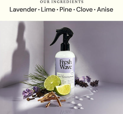 Fresh Wave Original Scent Odor Removing Spray, 8 fl. oz. | Pack of 2 | Odor Absorber for Home, Furniture, Fabrics & Trash | Safer Odor Relief