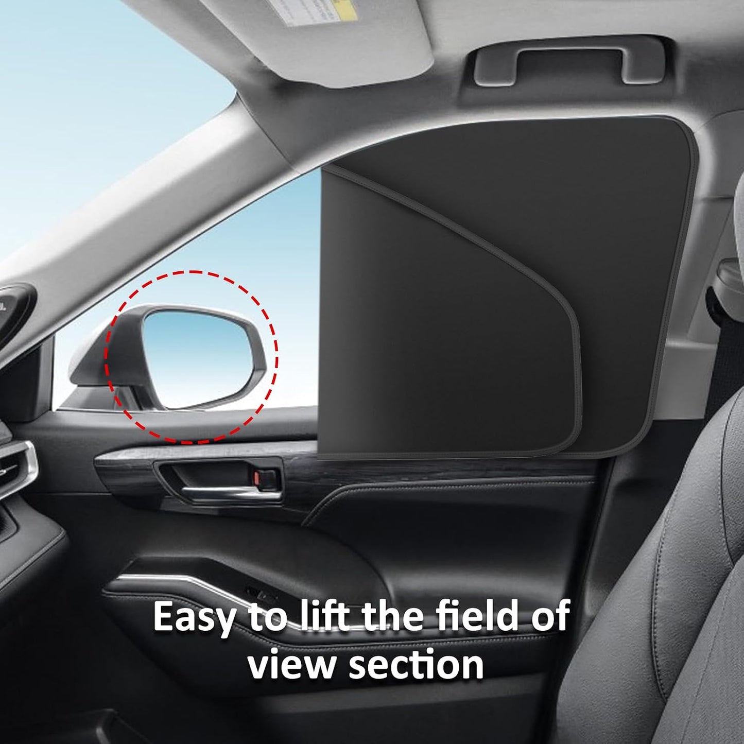 Car Window Sun Shades Curtains - Magnetic Privacy Curtains Side Window Sun Shades 100% Block Light Car Window Covers with Cooler Feeling 4Pcs, Thicken(Thickset, 4pcs)