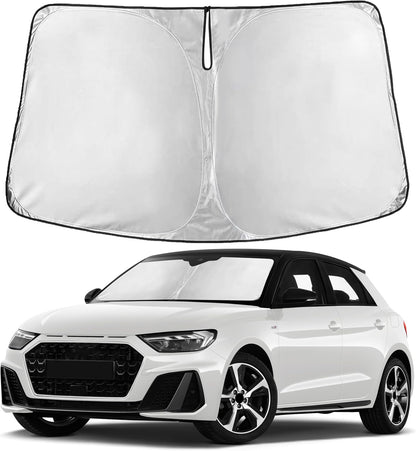 EcoNour Car Windshield Sun Shade | 2025 Upgraded Innovative No-Light-Pass Technology for Maximum Coverage | Foldable Sun Shade Keeps Your Vehicle Cool | Must-Have Car Accessories | Small (59" x 29") - Colors F