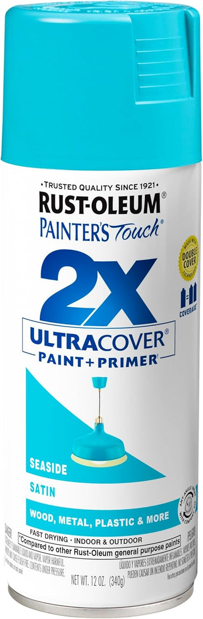 Rust-Oleum 334029 Painter's Touch 2X Ultra Cover Spray Paint, 12 oz, Gloss Clear - Colors F