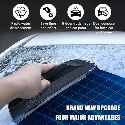 Car Window Squeegee, Silicone Vehicle Glass Water Cleaning Wiper Blade for Drying, Professional Automotive Mirror Scraper Cleaner Accessories, Universal for SUV, Sedan, Truck