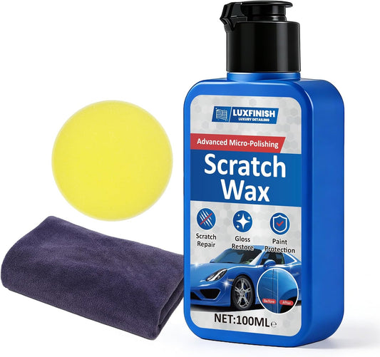 Car Scratch Remover for Vehicles - Scratch Removal Wax & Paint Repair Paste, Easily Removes Surface Scratches, Scuffs & Swirl Marks, Safe for All Cars, SUVs, Motorcycles & RVs, 100ml / 3.4oz