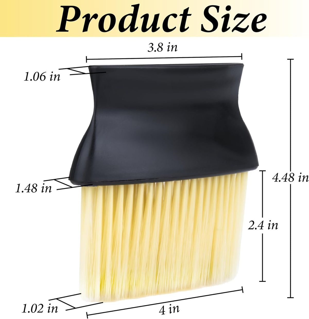 Car Interior Brush, Automotive Interior Dusting Brush, Car Interior Cleaning Brush, Bristles Detailing Brush Dusting for Car Interior, Dashboard, Air Conditioner Vents, Leather, Computer (Yellow)