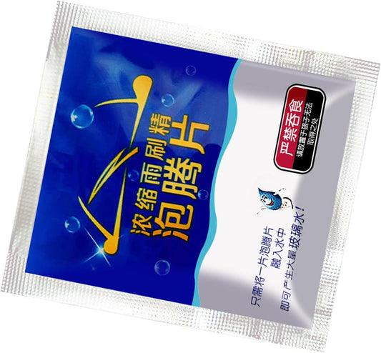 Glass Window Cleaner Tablet,Windshield Washer Fluid Tablets Powerful Decontamination Remove Stubborn Car Windshield Washer Fluid Concentrate