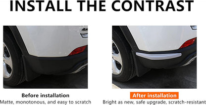 BokWin 4-Packs Black Anti-Collision Patch Bumper Guard Strip Anti-Scratch Bumper Protector Trim Universal for Cars SUV Pickup Truck