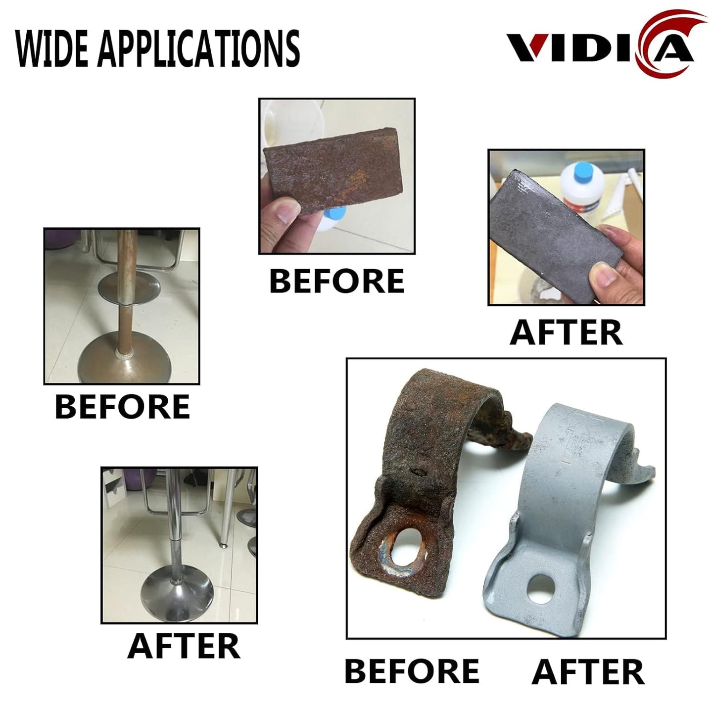 VIDICA Wire Brush for Drill Set 9Pcs,Abrasive Wire Wheel for 1/4 Inch Hex Shank, Wire Cup Brush for Drill, Coarse Crimped Carbon Steel Wire Brush Set for Removing Paint and Rust