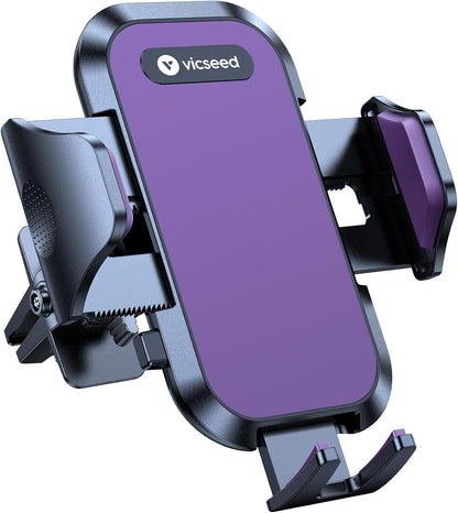 VICSEED 2026 Upgrade Ultra Stable Car Phone Holder Mount [Never Fall Off & Won't Break] Universal Air Vent Phone Mount for Car Easy Clamp Phone Holders for Your Car for iPhone 17 Pro Max 16 15 14 13