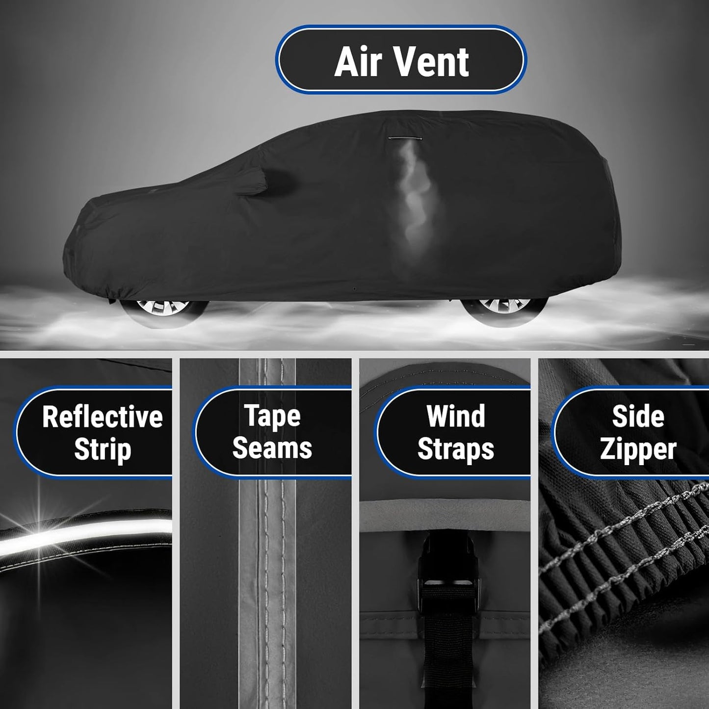 iCarCover Premium Car Cover for 1990-2017 Lexu s LS400, LS430, LS460 Heavy Duty Waterproof All-Weather Automobiles Custom Fit Indoor Outdoor UV Snow Protection Covers with Straps and Bag - Colors A