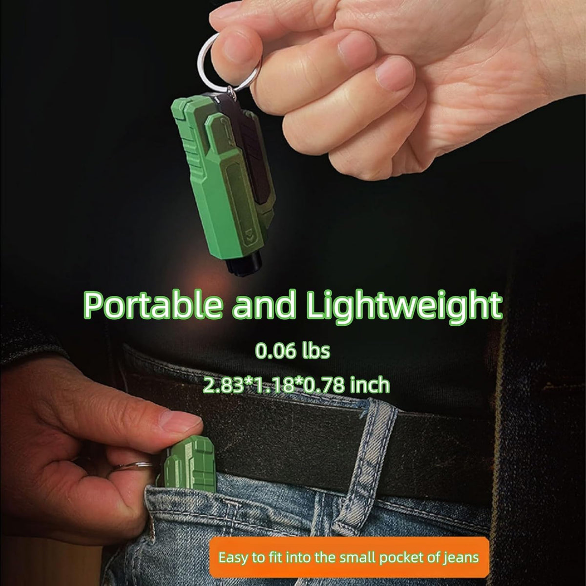 Window Breaker and Seatbelt Cutter Keychain,2 in 1 Car Safety Hammer Glass Break Under Water,Emergency Window Punch Escape Tool for Vehicle (3, redgreenorange)