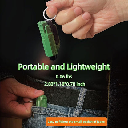 Window Breaker and Seatbelt Cutter Keychain,2 in 1 Car Safety Hammer Glass Break Under Water,Emergency Window Punch Escape Tool for Vehicle (3, redgreenorange)
