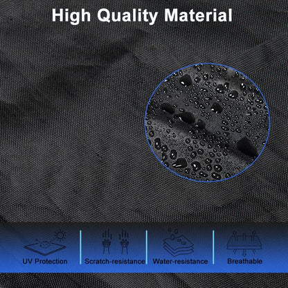 Car Cover Waterproof All Weather for Automobiles, Outdoor Full Exterior Covers for Sedan Black(Suggest Car Length from 194"-208")