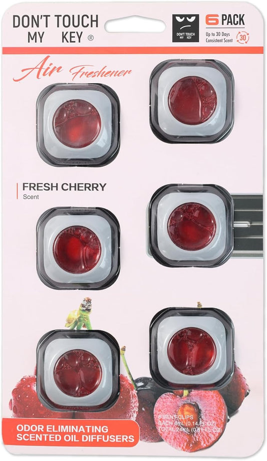 Car Air Freshener Vent Clip 6 Pack 4ml Each Up to 180 Days Long Lasting Scent Odor Eliminator for Women Men(Ocean Breeze)