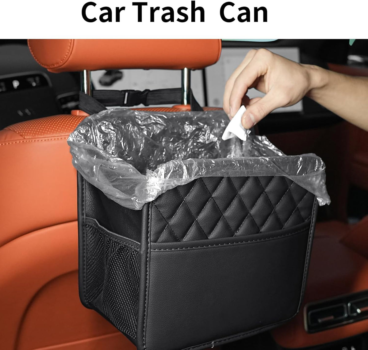 FrgKbTm Car Seat Back Hanging Bag Car Document Holder Multi-Pocket Bottle Bag Storage Box Organizer Travel Tidy Pouch Pocket Kids