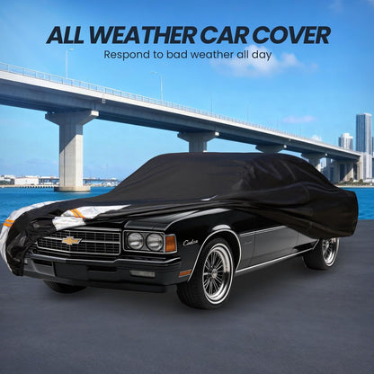 Large SUV Car Cover for Chevy Suburban 100% Waterproof All Weather, Heavy Duty Outdoor Full Exterior Covers Rain Sun Wind UV Protection. - Colors D