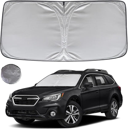 KAYZT Windshield Sun Shade for 2019-2025 2026 Chevy Silverado 1500 /GMC Sierra 1500 2500HD 3500HD Foldable Sunshade Front Window Custom Fit Car Accessories - Colors B
