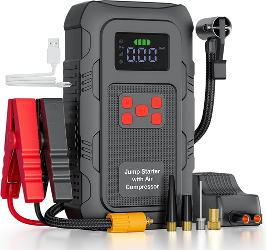 H50 Jump Starter - 5000A Jump Starter Battery Pack for Up to 10.0L Gas and 8.0L Diesel Engines, 12V Car Battery Jumper Starter Portable with 3.0" LCD Display, Jump Box