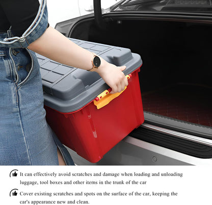 Car Rear Bumper Protector Guard, Anti-Scratch Auto Trunk Door Entry Protection Strip, Non-Slip Rubber Bumper Protective Cover Guard for Most Cars Trucks SUVs (Black, 41")