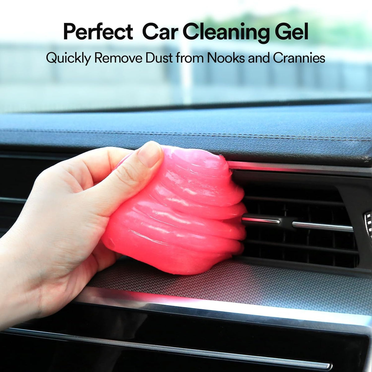 PULIDIKI Car Cleaning Gel Cleaning Putty Car Interior Cleaner Car Detailing Kit Car Cleaning Slime Car Cleaning Supplies Car Accessories Gifts for Men Women Purple
