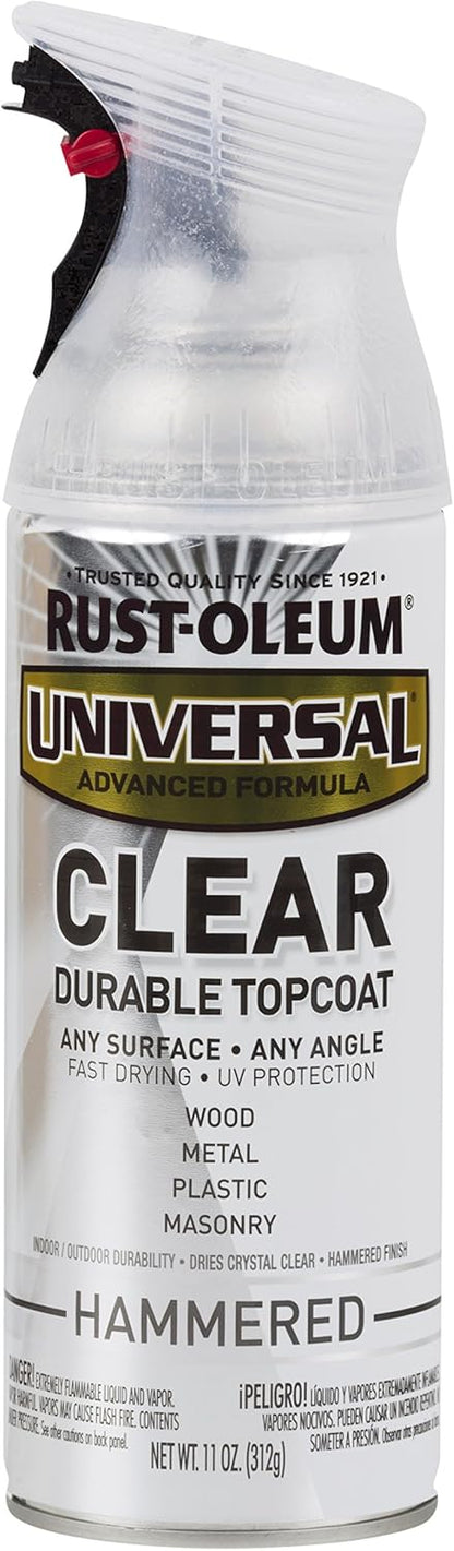 Rust-Oleum 302151 Universal All Surface Clear Topcoat Spray, 11 oz, Dead Flat Clear - Colors A