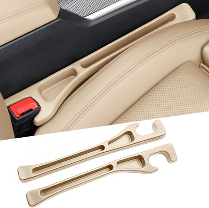 EnzeroTools Car Seat Gap Filler, 2-Pack No-Drop Seat Side Gap Seam Filler Organizer with Phone Holder, Universal Fit Fill The Gap Between Seat & Console, Perfect for Car, SUV, Truck