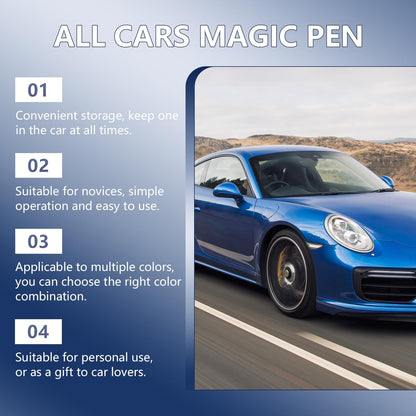 3Pcs Magic Car Scratch Removal Pen, All Cars Magic Pen for Car Scratches, All Color Car Paint Repair Magic Pen Set, Quick Fix for Scratches and Paint Damage