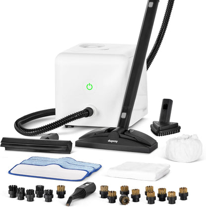Dupray Neat Steam Cleaner with 27-Piece Accessory Kit – High-Performance Chemical-Free Cleaning for Floors, Cars, Tiles, and More, *Kills 99.9% of Bacteria & Viruses (incl. x16 assorted brushes)