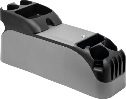 Moblorg Center Console for Minivans, SUVs, Middle Van Console, Extra Cup Holders, Large Storage, 27"L x 11.5"W x 8.5"H,Made in USA (Black)
