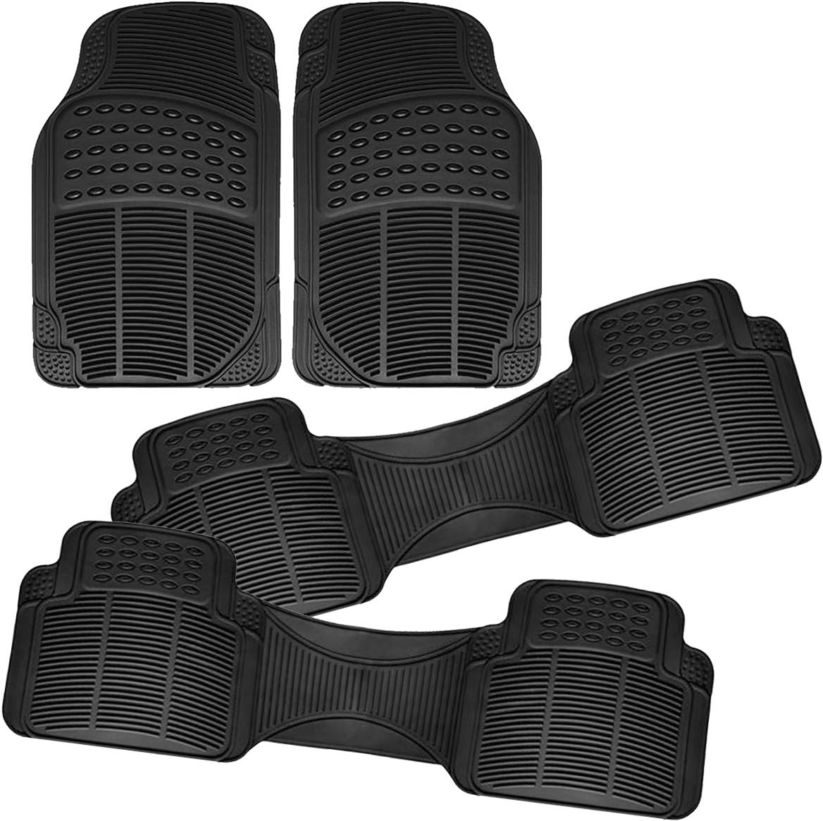 VaygWay Heavy Duty Cargo Liner Trunk Floor Mat – All Weather Trunk Protection Floor Mat - Black Rubber Trimmable Durable Cargo Auto Mat – Universal Fit Car SUV Truck Auto