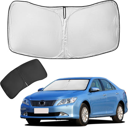 for Toyota Tacoma 2016-2023 2024 2025 2026 Sun Shade Sunshade Windshield Cover - 4 Layers Front Window Shade Custom Fit Tacoma 2Dr 4Dr Pickup Sun Visor 240T Shade Blocks UV Rays Car Accessories - Colors D