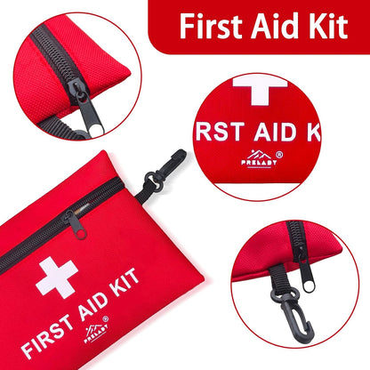 152 Piece Small First Aid Kit, Travel Size First Aid Kit TSA Approved, Mini Forst aid kit for Home, Car, Travel, Camping, Truck, Sports, Office, Hiking Med Kit for Backpack