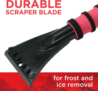 Mallory 532 26 Inch Snow Brush with Ice Scraper for Cars, Trucks, SUVs, RVs, and More (Colors May Vary)