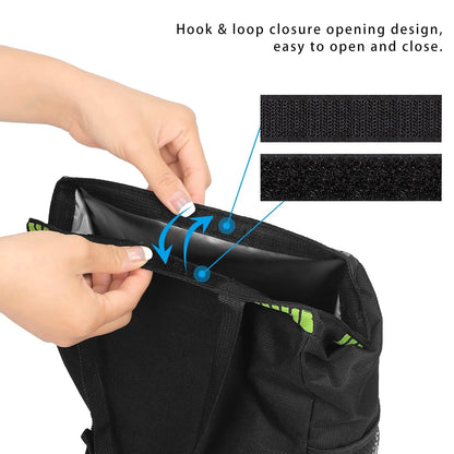 Homelove Car Trash Can, Leak-Proof Waterproof Trash Bin Collapsible Portable Auto Garbage Bag Large Capacity Trashcan Storage Bag Multipurpose Car Organizer Hanging (Black)